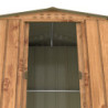 Abri de jardin gris en métal marron imitation bois 2,48m² - Duramax