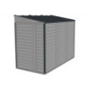 Abri de jardin gris en PVC 2,94m² - adossable - Sidemate - Duramax