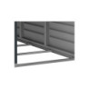 Abri de jardin gris en PVC 2,94m² - adossable - Sidemate - Duramax
