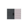Abri de jardin gris en PVC 2,94m² - adossable - Sidemate - Duramax