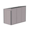 Abri de jardin gris en PVC 2,94m² - adossable - Sidemate - Duramax