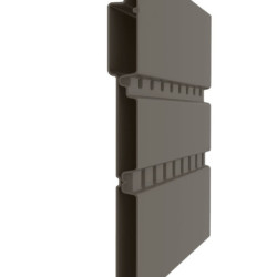 Abri en polyéthylène 25mm 4,88m² Modern gris foncé plancher SUNCAST