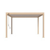Pergola autoportante en alu col bois avec lames orientable 3x4m Ombrea
