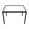 Pergola autoportante en alu noir avec lames orientable 3x4m Ombrea