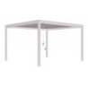 Pergola autoportante en alu blanc avec lames orientable 4x4m Ombrea