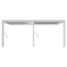Pergola adossée en alu blanc avec lames orientable 3x6m Ombrea