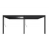 Pergola adossée en alu anthracite avec lames orientable 4x6m Ombrea