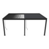 Pergola adossée en alu anthracite avec lames orientable 4x6m Ombrea