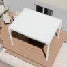 Pergola motorisée en alu blanc avec lames orientable 3x4m Ombrea