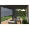Pergola adossée en alu anthracite avec lames 3x4m et store 4m Ombrea