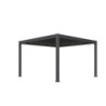 Pergola motorisée en alu gris avec lames orientable 4x4m Ombrea