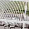 Pergola motorisée en alu blanc avec lames orientable 3x6m Ombrea