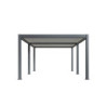 Pergola motorisée en alu gris/blanc avec lames orientable 4x6m Ombrea