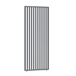 Panneau latéral Ombrea - ventelles verticales - anthracite - 1m