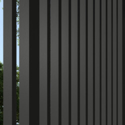 Panneau latéral Ombrea - ventelles verticales - anthracite - 1m