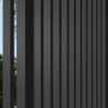 Panneau latéral Ombrea - ventelles verticales - anthracite - 1m