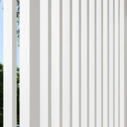Panneau latéral Ombrea - ventelles verticales - blanc - 1m