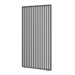 Panneau latéral Ombrea - ventelles verticales - anthracite - 1,3m