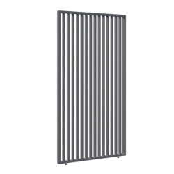 Panneau latéral Ombrea - ventelles verticales - anthracite - 1,3m