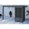 Panneau latéral Ombrea - ventelles verticales - anthracite - 1,3m