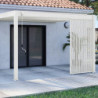 Panneau latéral Ombrea - ventelles verticales - blanc - 1,3m