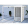 Panneau latéral Ombrea - ventelles verticales - blanc - 1,3m