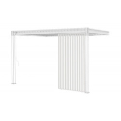 Panneau latéral Ombrea - ventelles verticales - blanc - 1,3m