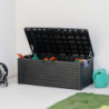 Coffre en résine - jardin anthracite - 550L Florida - Toomax