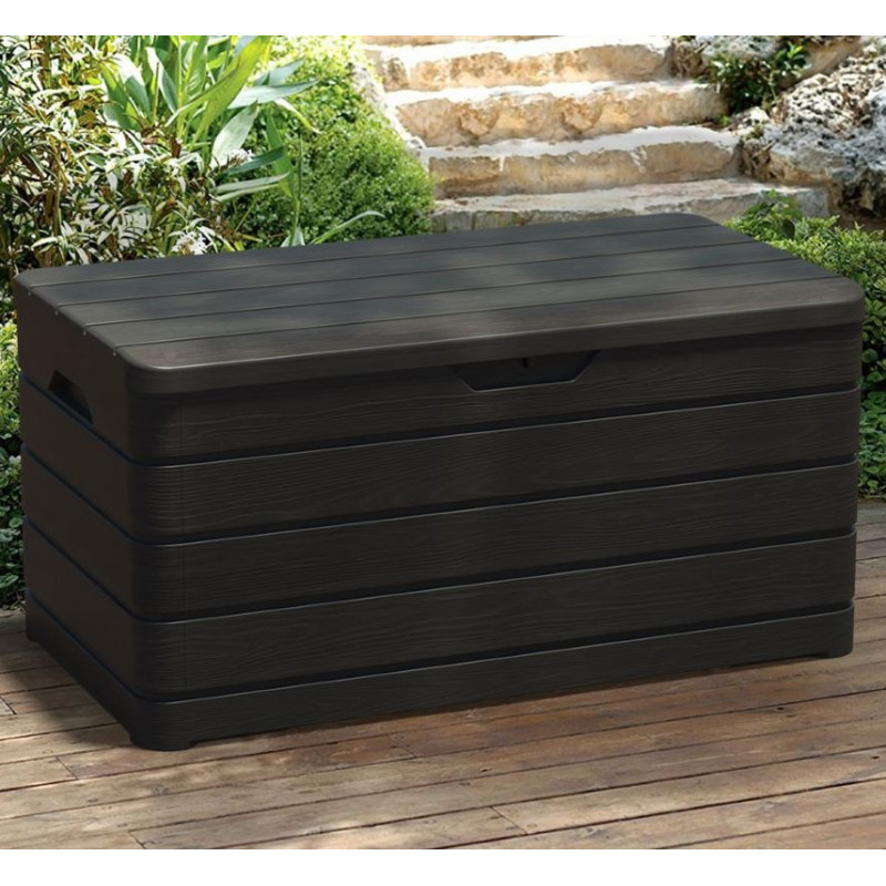 Coffre en résine - jardin anthracite - 500L Dolomiti - Toomax