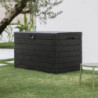 Coffre en résine - jardin anthracite - 970L Dolomiti - Toomax