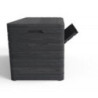 Coffre en résine - jardin anthracite - 970L Dolomiti - Toomax