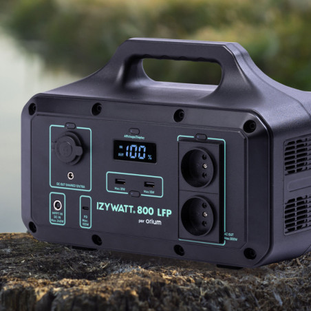 Batterie mobile, autonome, rechargeable et économique Izywatt 800 LFP