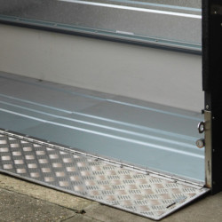 Abri à vélos en métal anthracite pour 3 vélos avec rampe - TRIMETALS