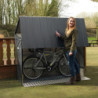 Abri à vélos en métal anthracite pour 3 vélos avec rampe - TRIMETALS