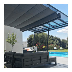 Rideau sous toit pour pergolas Oslo et Stockholm - Couleurs du Monde