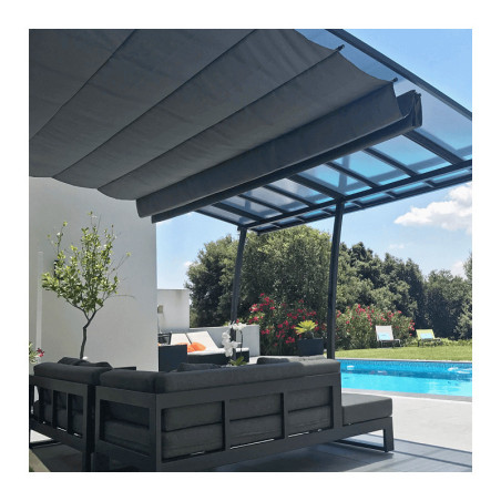 Rideau sous toit pour pergolas Oslo et Stockholm - Couleurs du Monde