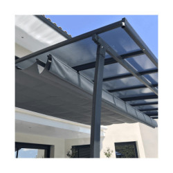 Rideau sous toit pour pergolas Oslo et Stockholm - Couleurs du Monde