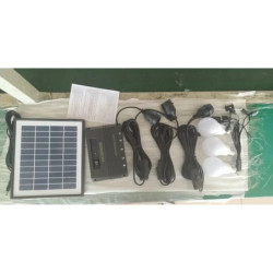 Kit - Mini - énergie solaire - 3 ampoules LED