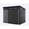 Abri de jardin en résine 6m² Cortina 97 gris + plancher - Keter