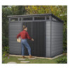 Abri de jardin en résine 6m² Cortina 97 gris + plancher - Keter