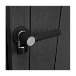 Abri de jardin en résine 6m² Cortina 97 gris + plancher - Keter