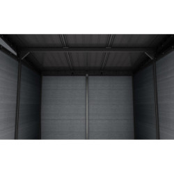 Abri de jardin en résine 6m² Cortina 97 gris + plancher - Keter