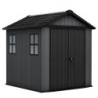 Abri de jardin en résine 4,59m² Newton 757 gris + plancher - Keter