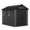 Abri de jardin en résine 5,92m² Newton 759 gris + plancher - Keter