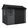 Abri de jardin en résine 5,92m² Newton 759 gris + plancher - Keter