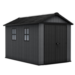 Abri de jardin en résine 7,25m² Newton 7511 gris + plancher - Keter