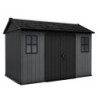 Abri de jardin en résine 7,25m² Newton 7511 gris + plancher - Keter