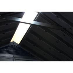 Abri de jardin en résine 8,57m² Newton 7513 gris + plancher - Keter