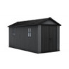 Abri de jardin en résine 9,89m² Newton 7515 gris + plancher - Keter