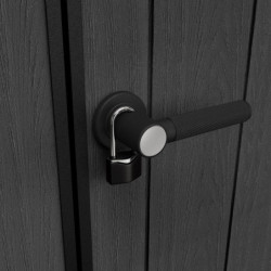 Abri de jardin en résine 9,89m² Newton 7515 gris + plancher - Keter